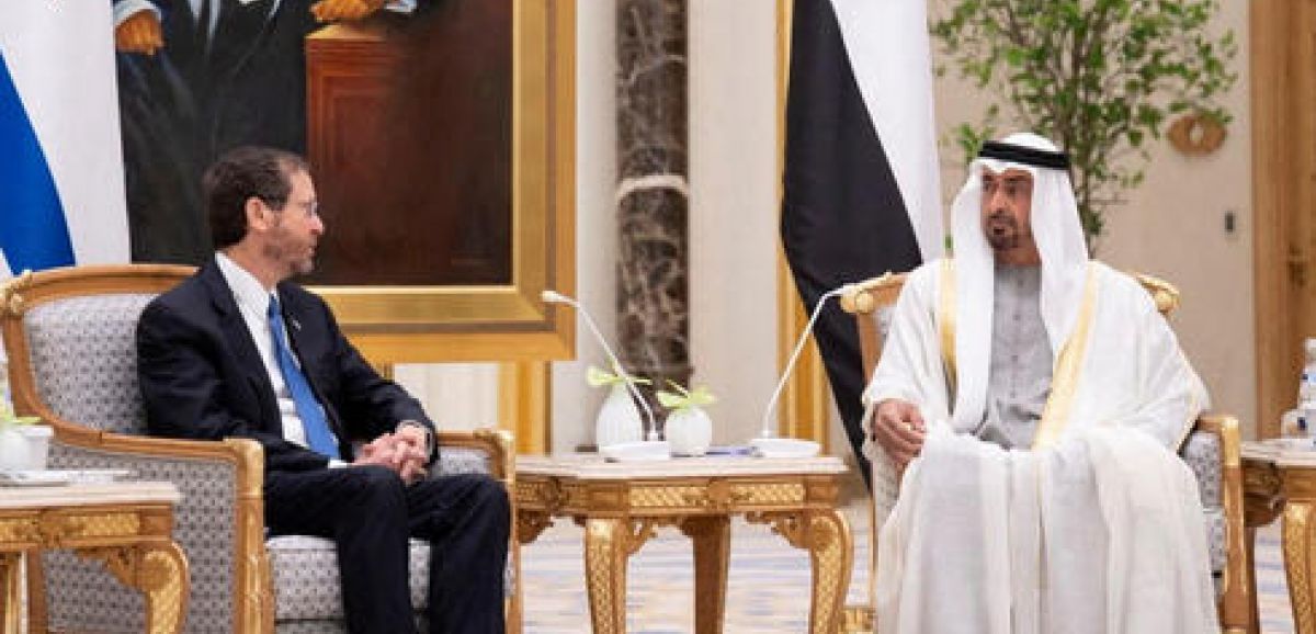 Isaac Herzog en visite 2 jours aux Emirats Arabes Unis, une première pour un président israélien