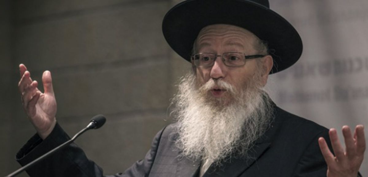 Yaacov Litzman affirme qu'il quittera la Knesset lors des vacances de Pessah