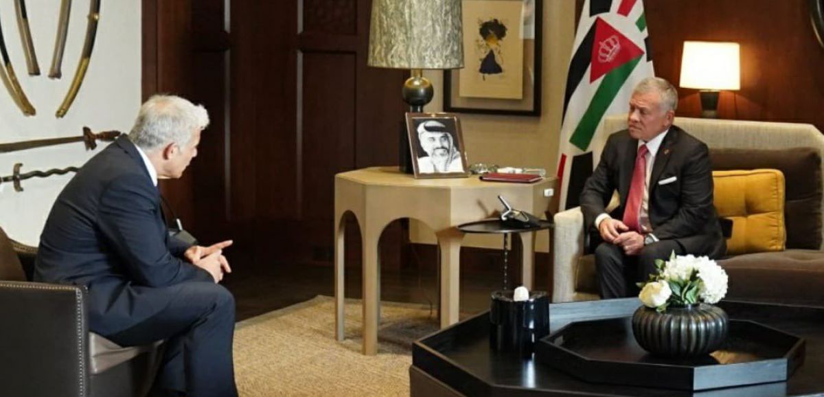 Yaïr Lapid a rencontré le Roi Abdallah II de Jordanie à Amman