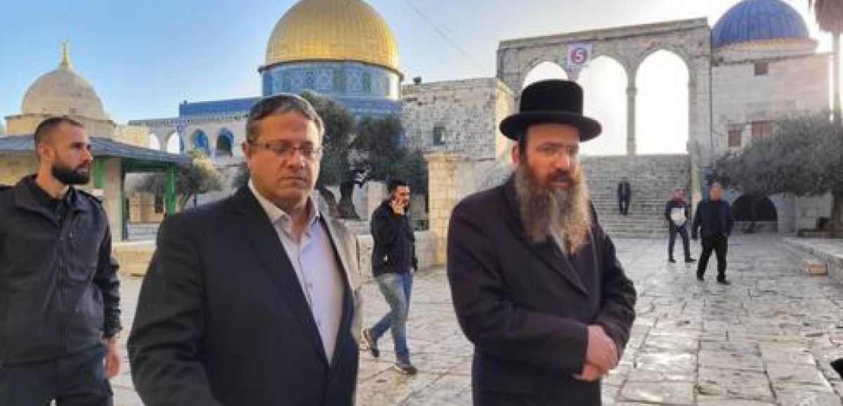 "Ne cédez pas aux terroristes", Itamar Ben Gvir visite le Mont du Temple en plein vague d'attentats