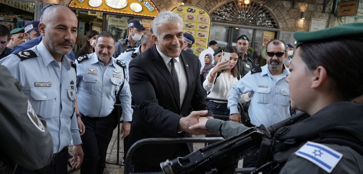 "Incursion provocatrice", les Palestiniens condamnent la visite de Yaïr Lapid à la porte de Damas
