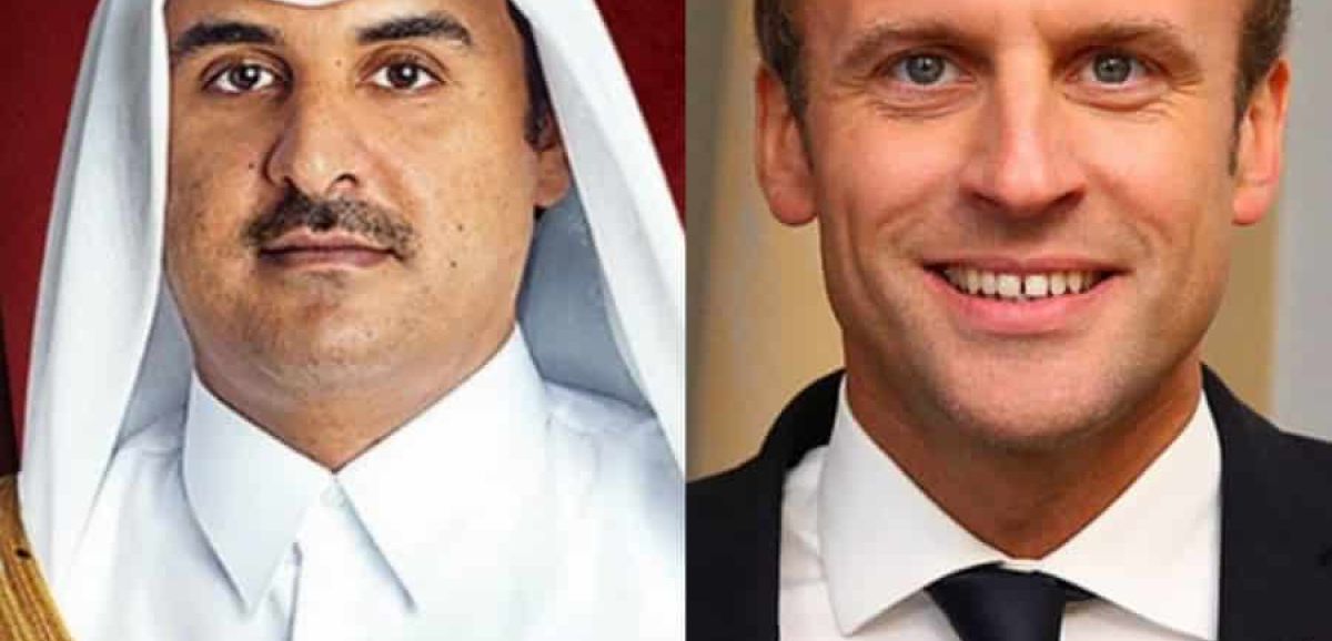 Dîner de travail entre Emmanuel Macron et l'émir du Qatar