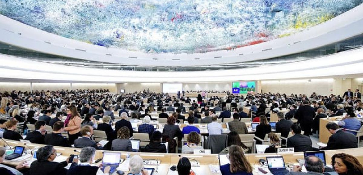 Des manifestants israéliens à Genève dénoncent le Conseil des droits de l'homme