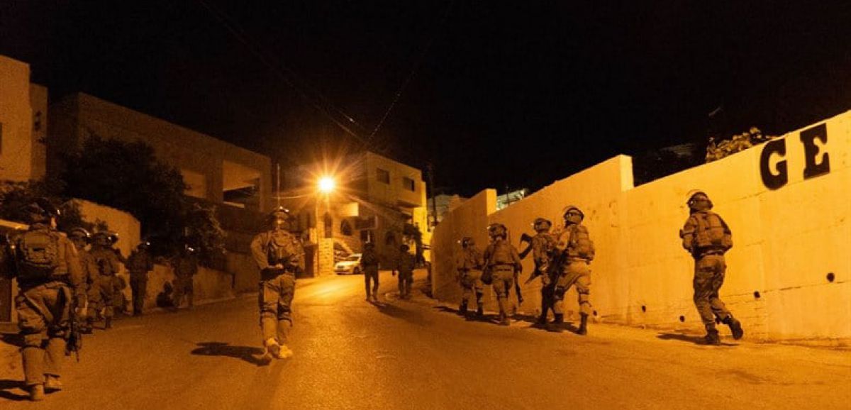 9 suspects terroristes palestiniens arrêtés par Tsahal