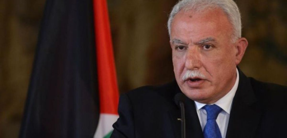 Le ministre des Affaires étrangères palestinien accuse les Etats arabes de soutenir la souveraineté israélienne