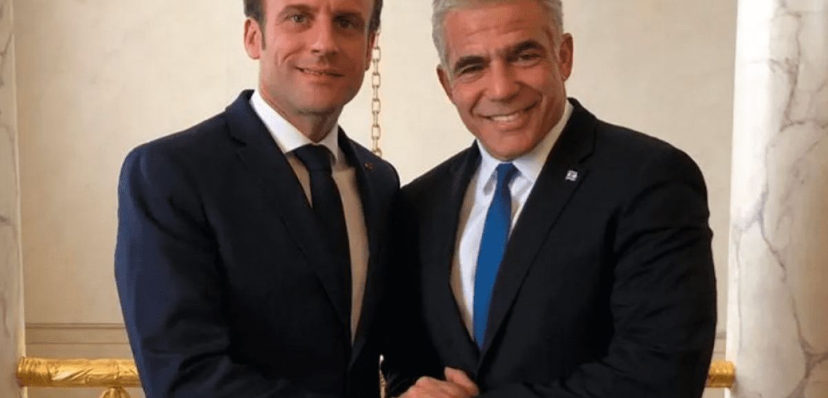 Yaïr Lapid à Paris ce mardi va rencontrer Emmanuel Macron