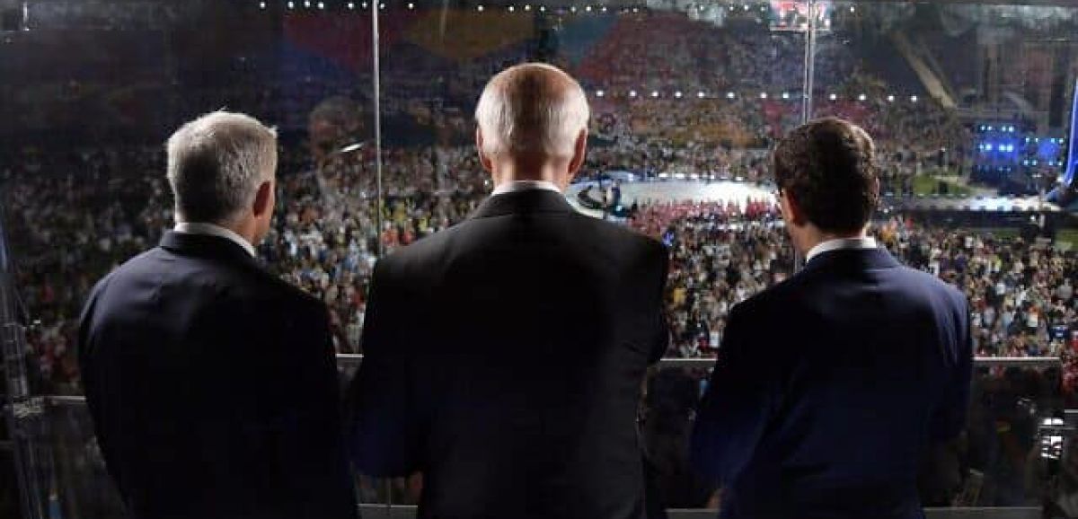 Joe Biden invité d'honneur de la cérémonie d'ouverture des Maccabiades au stade Teddy à Jérusalem