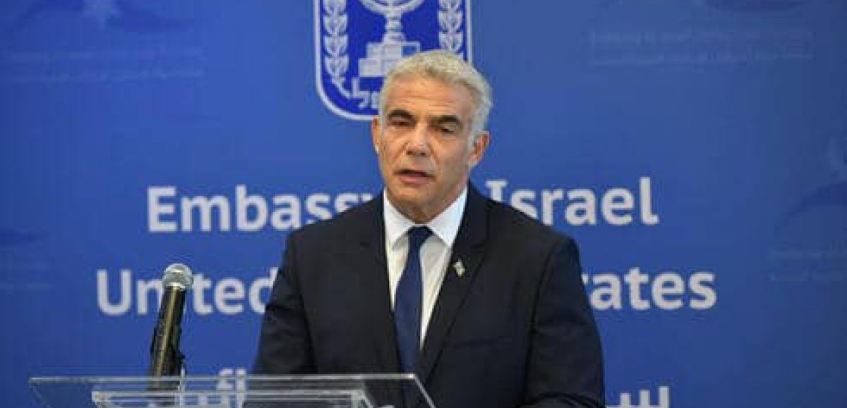 Lapid : Israël et les États-Unis ne sont pas "nécessairement d'accord" sur la nécessité d'une menace militaire contre l'Iran