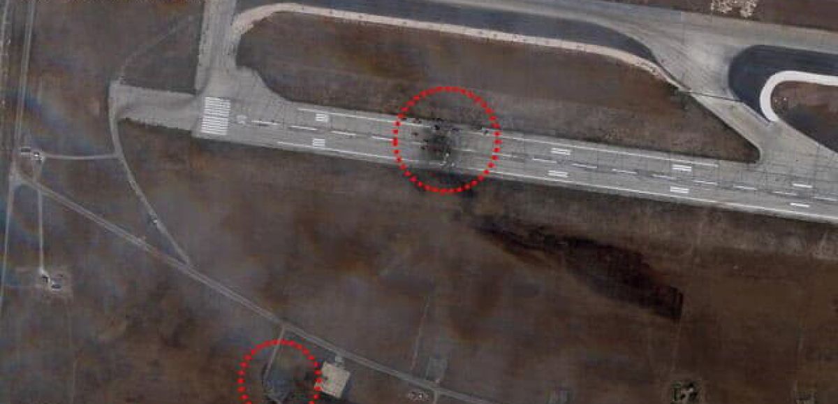 Une image satellite montre des dommages à l'aéroport d'Alep après un raid israélien signalé