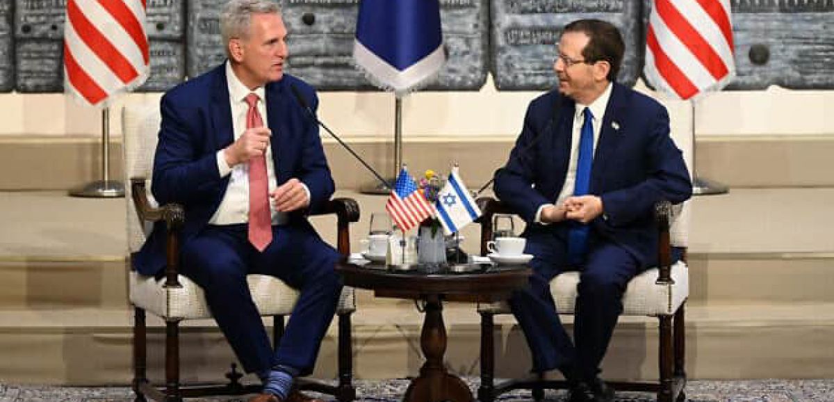 McCarthy s'entretient avec Netanyahou et Herzog, vante les liens américano-israéliens