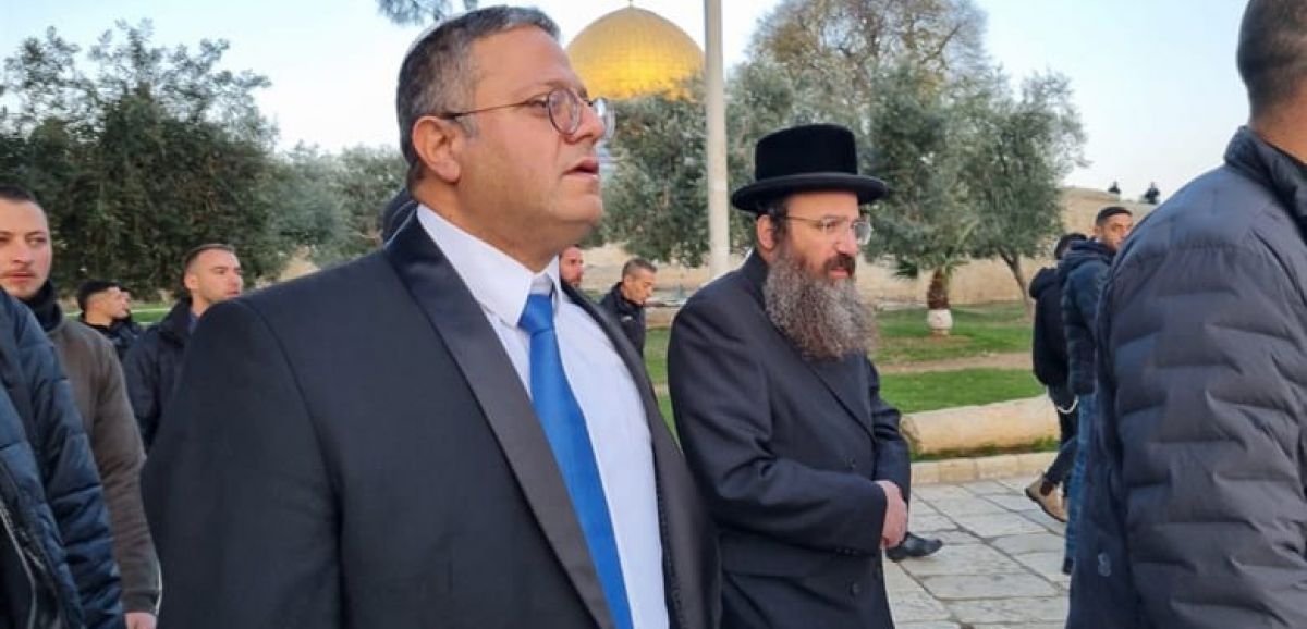Les Etats-Unis critiquent Itamar Ben Gvir pour sa visite "provocante et incendiaire" sur le mont du Temple