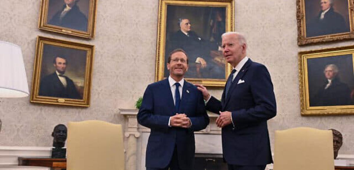 Isaac Herzog a rencontré Joe Biden à la Maison Blanche