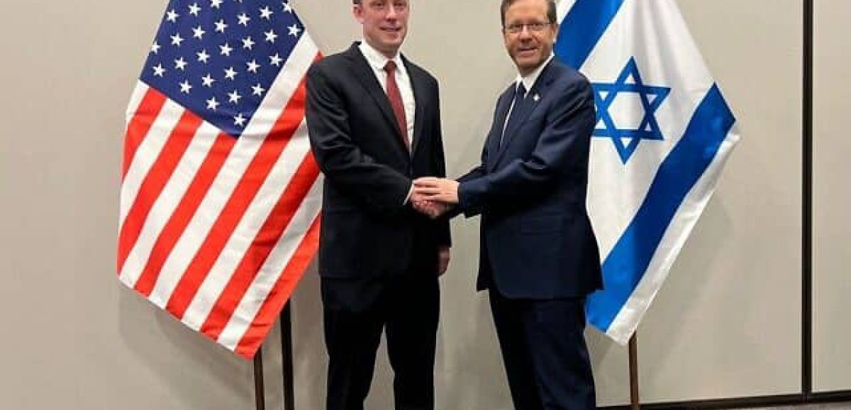 Isaac Herzog rencontre le conseiller américain à la sécurité nationale Jake Sullivan avant le discours au Congrès