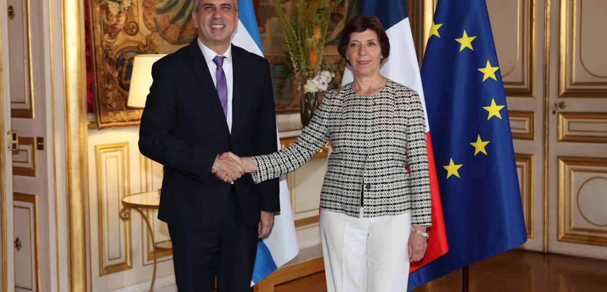 Le ministre des Affaires étrangères israélien, Eli Cohen, a rencontré à Paris son homologue Catherine Colonna