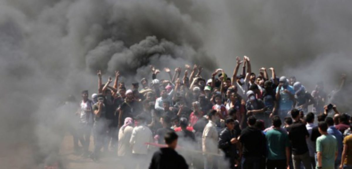 Violentes manifestations palestiniennes à la frontière sud d'Israël