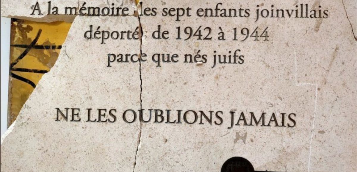 Une stèle à la mémoire des enfants juifs déportés vandalisée à Joinville-lePont