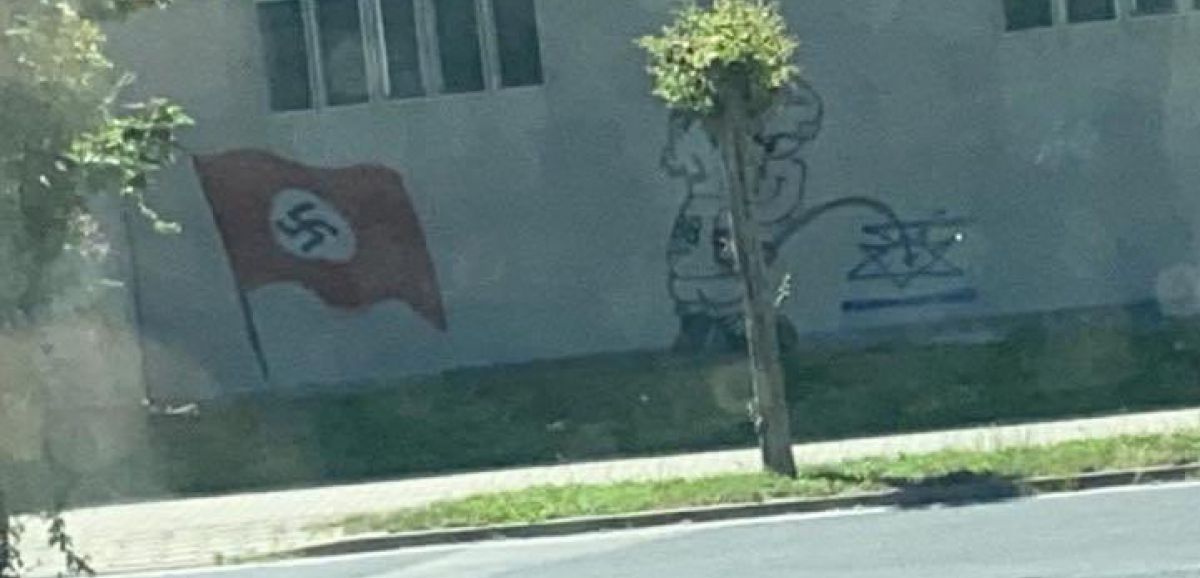Une gare vandalisée en Allemagne avec des graffitis anti-Israël