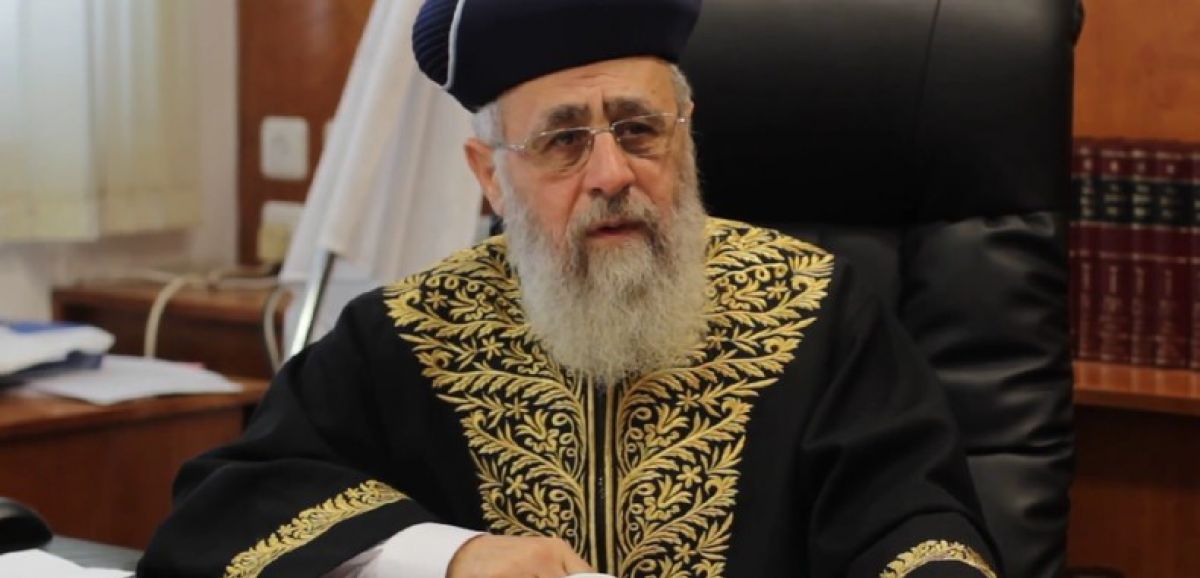 Le grand rabbin séfarade Yitzhak Yossef refuse de s'excuser après ses propos sur les "goyims" de l'ex-URSS