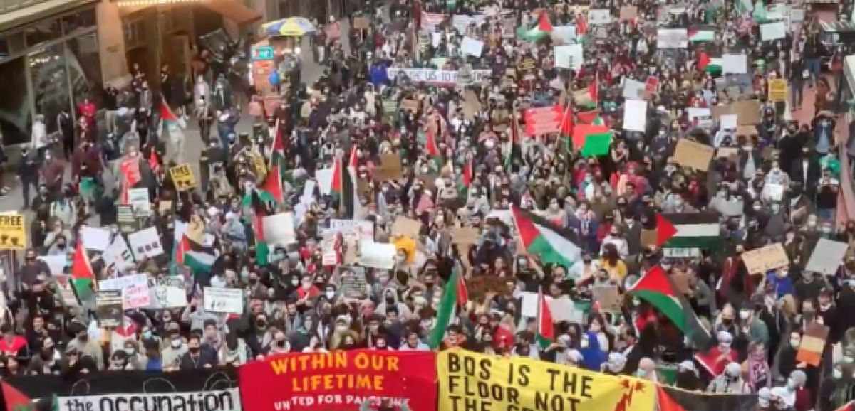 Des milliers de New-Yorkais pro-Palestiniens défilent dans les rues pour protester contre Israël