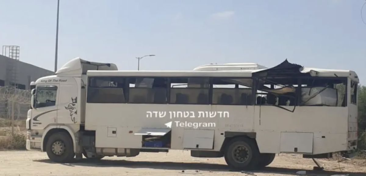 Le Hamas cible un bus de Tsahal avec un missile antichar, un soldat légèrement blessé
