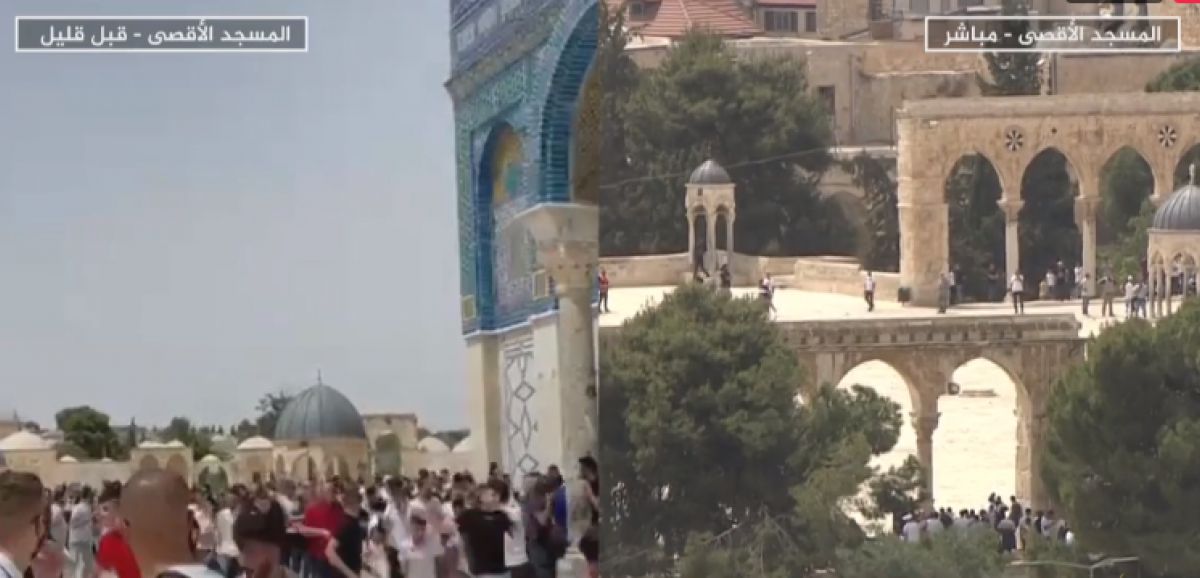 Heurts entre forces israéliennes et Palestiniens au mont du Temple à Jérusalem
