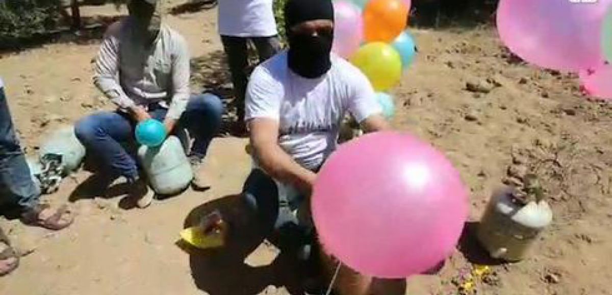 Nouveaux ballons incendiaires lancés vers Israël
