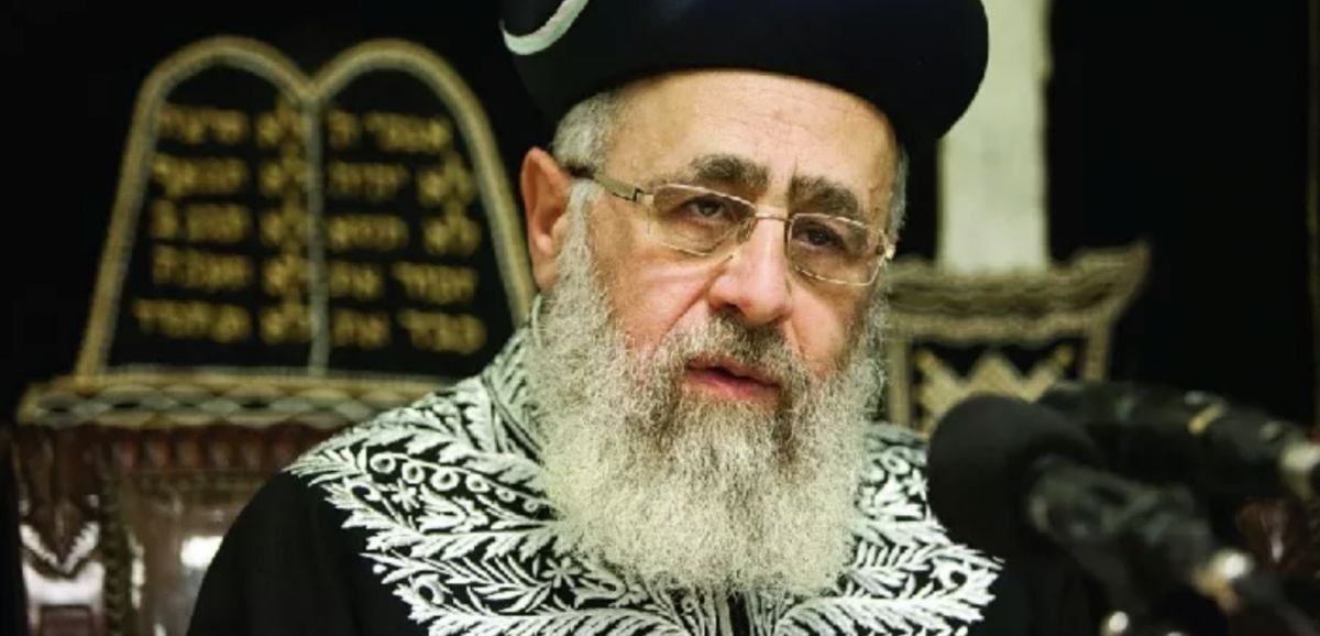 Grand Rabbin d'Israël: "Il vaut mieux vivre à l'étranger que chez des Israéliens laïcs"