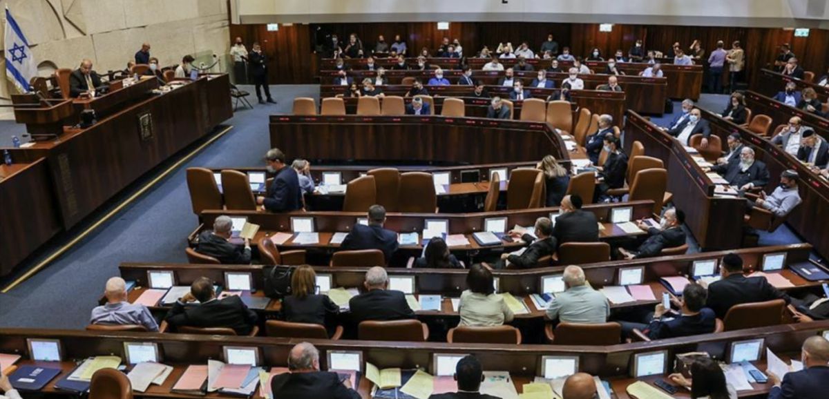 Le projet de loi sur la souveraineté d'Israël en Judée-Samarie rejeté