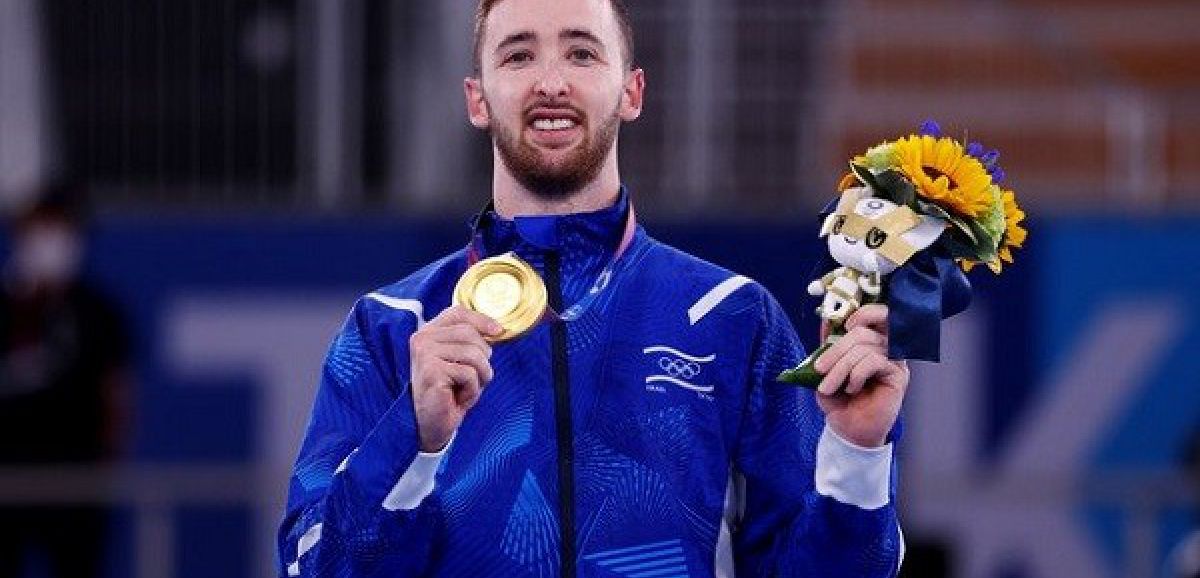 Le médaillé d'or en gymnastique, Artem Dolgopyat, accueillis en héros en Israël