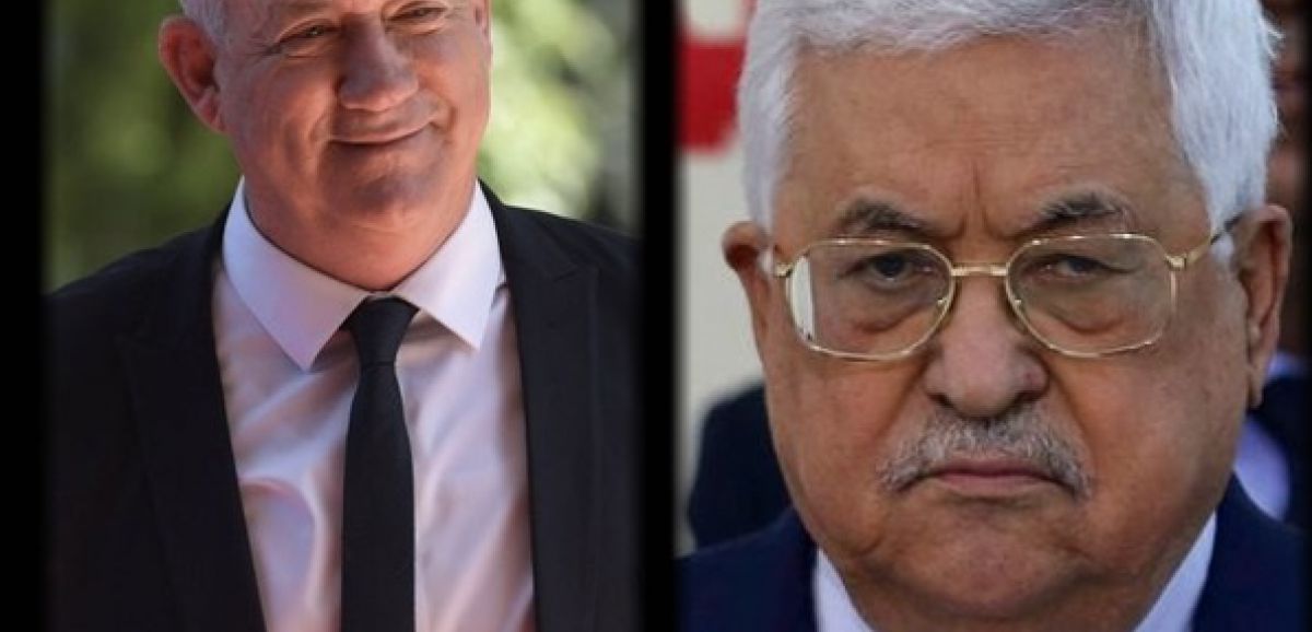 Benny Gantz a rencontré Mahmoud Abbas dimanche à Ramallah