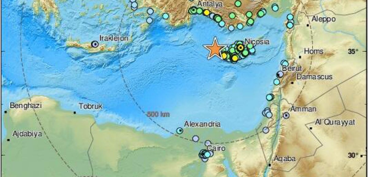 Un séisme de magnitude 6,6 secoue Chypre, ressenti en Israël