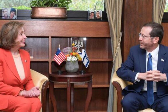 Isaac Herzog a reçu Nancy Pelosi à Jérusalem