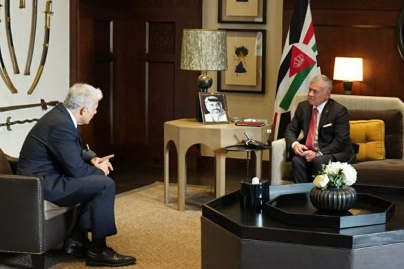 Yaïr Lapid a rencontré le Roi Abdallah II de Jordanie à Amman