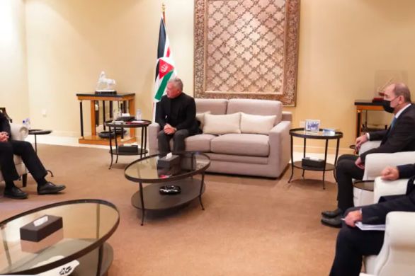 Benny Gantz rencontre le roi Abdallah II de Jordanie
