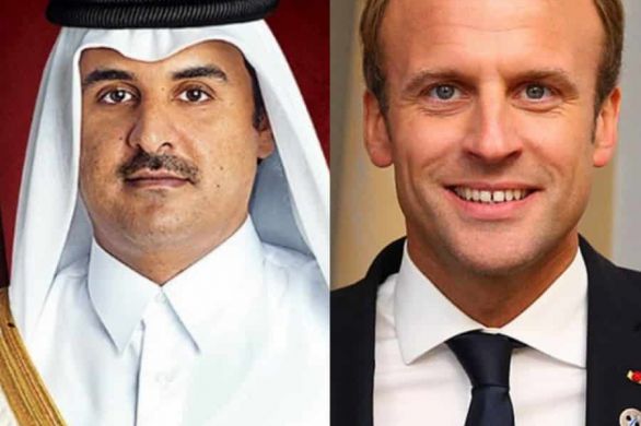 Dîner de travail entre Emmanuel Macron et l'émir du Qatar