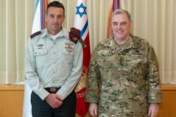 Le général américain Mark Milley rencontre le chef d'Etat major israélien en Israël