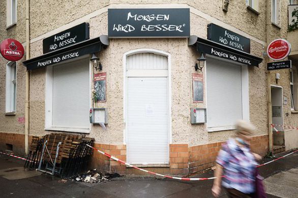 Un bar de quartier tenu par un Israélien à Berlin incendié