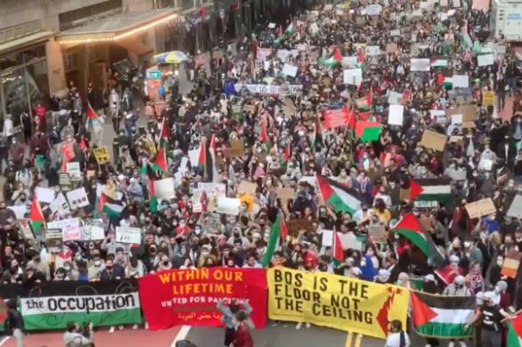 Des milliers de New-Yorkais pro-Palestiniens défilent dans les rues pour protester contre Israël