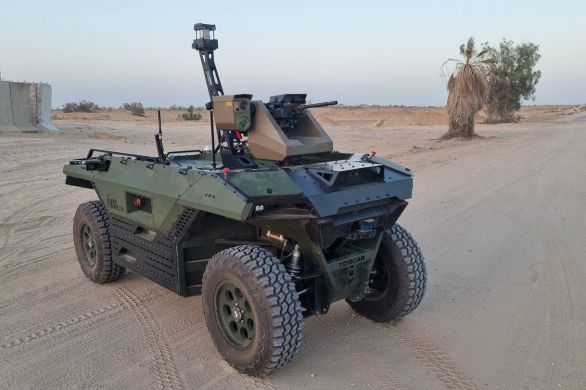 Israel Aerospace Industries dévoile un robot armé pour patrouiller dans les zones de combat