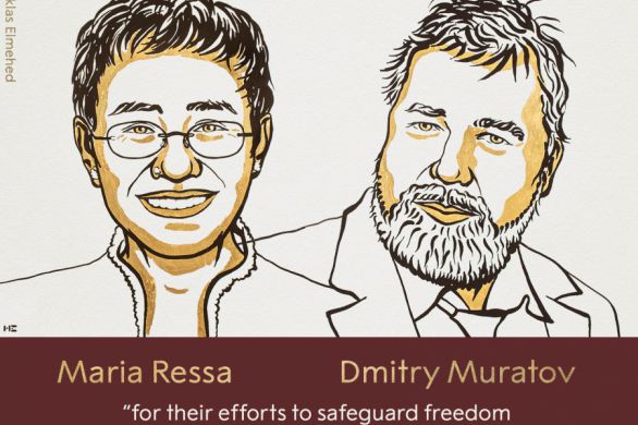 Le prix Nobel de la paix attribué aux journalistes Maria Resa et Dimitri Muratov