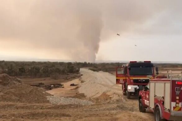 Un important incendie à la frontière israélo-jordanienne met en danger le gazoduc